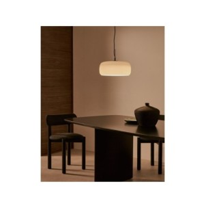 Lámpara de techo Reig de cristal gris claro Ø 38 cm -... 2