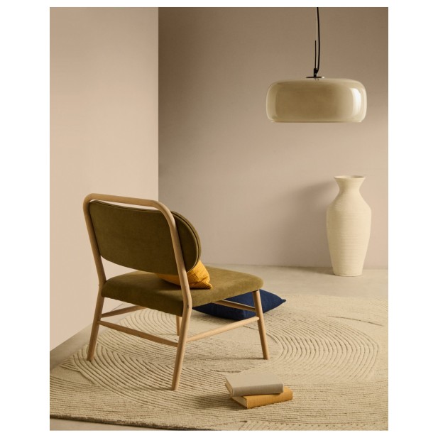 Lámpara de techo Reig de cristal gris... Lámpara de techo Reig de cristal gris...