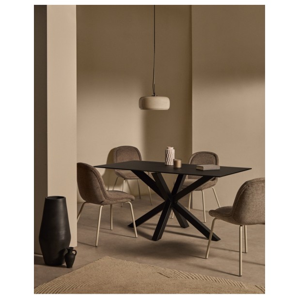 Lámpara de techo Reig de cristal gris... Lámpara de techo Reig de cristal gris...