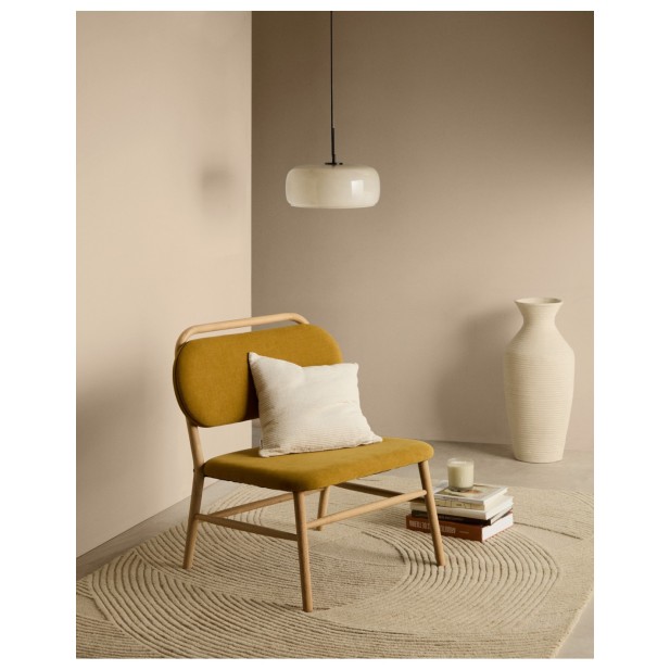 Lámpara de techo Reig de cristal gris... Lámpara de techo Reig de cristal gris...