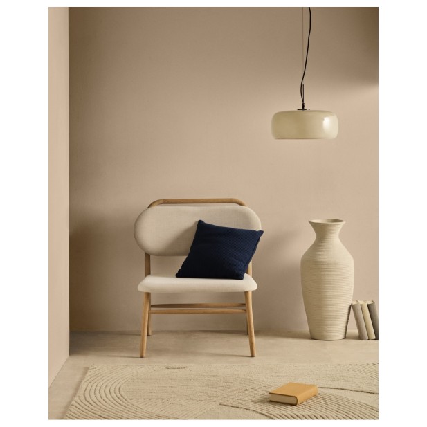 Lámpara de techo Reig de cristal gris... Lámpara de techo Reig de cristal gris...