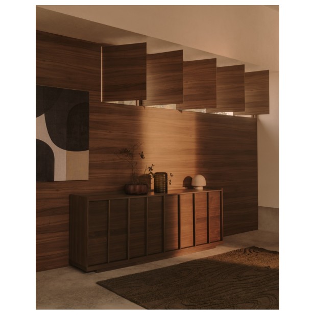 Lámpara de mesa Reig de cristal gris...