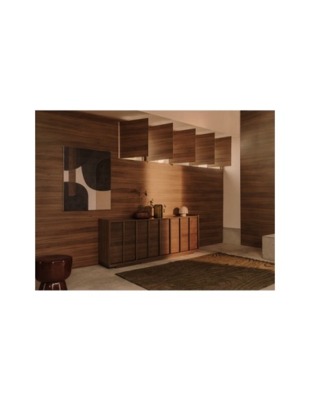 Lámpara de mesa Reig de cristal gris - Kave Home