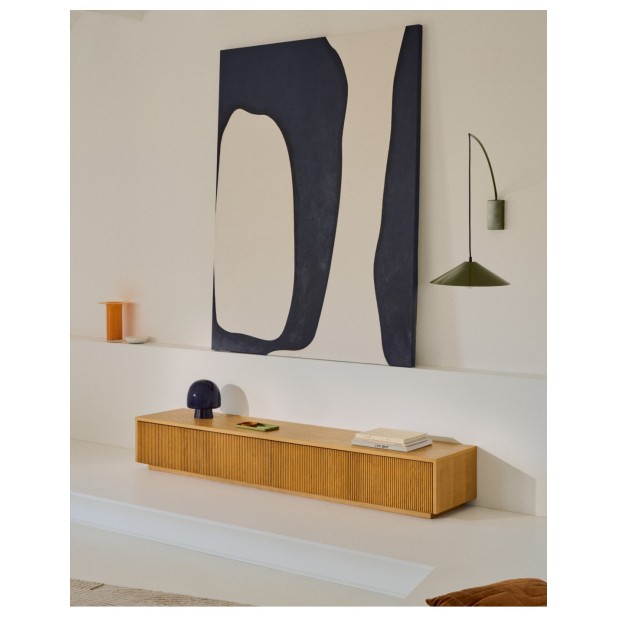 Lámpara de mesa Reig de cristal azul... Lámpara de mesa Reig de cristal azul...