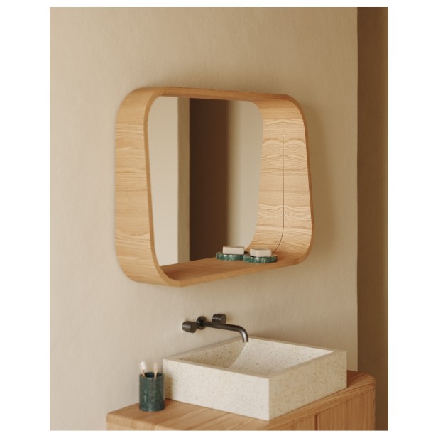 Espejo Salaya de madera contrachapada... Espejo Salaya de madera contrachapada...