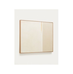 Cuadro abstracto Salin con raya horizontal de lino 80 x... 2