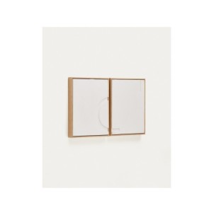 Set Sefri de 2 cuadros blanco 30 x 40 cm - Kave Home