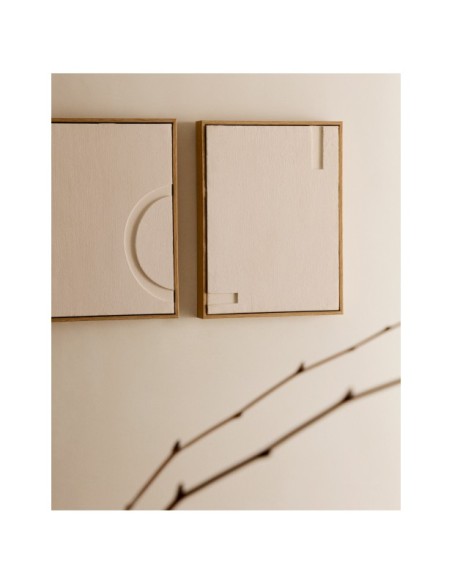 Set Sefri de 2 cuadros blanco 30 x 40 cm - Kave Home