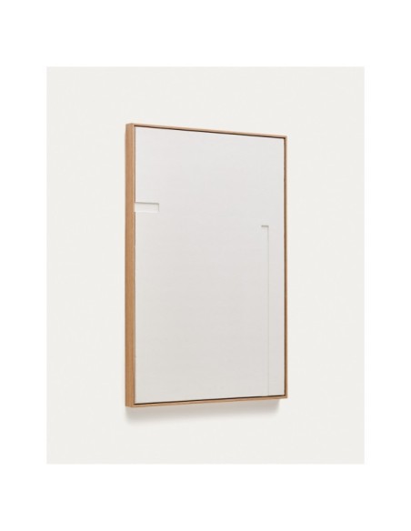 Cuadro Sefri con formas geométricas rectas blanco 60 x 90 cm - Kave Home