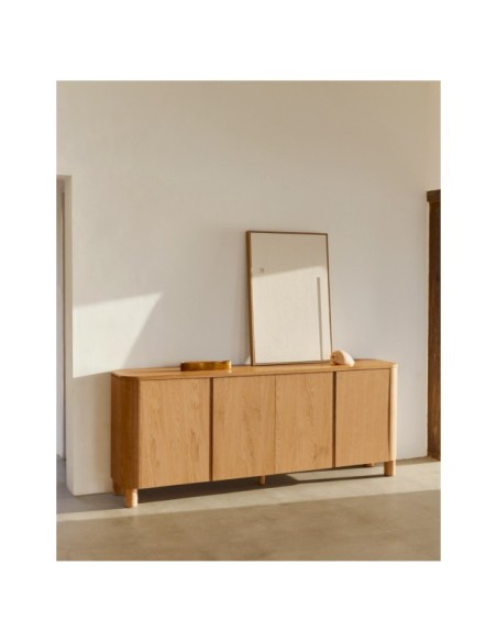 Cuadro Sefri con formas geométricas rectas blanco 60 x 90 cm - Kave Home