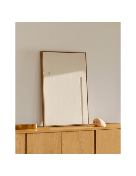 Cuadro Sefri con formas geométricas rectas blanco 60 x 90 cm - Kave Home