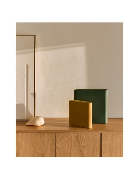 Cuadro Sefri con formas geométricas rectas blanco 60 x 90 cm - Kave Home