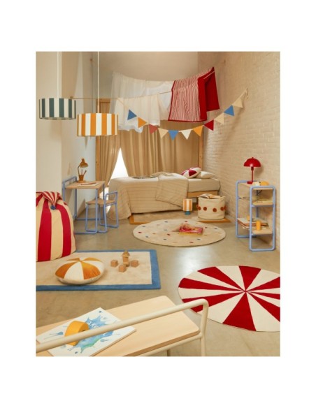 Banco Tinn de chapa de fresno y estructura de metal beige 75 cm - Kave Home