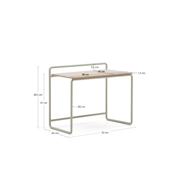 Escritorio Tinn de chapa de fresno y... Escritorio Tinn de chapa de fresno y...