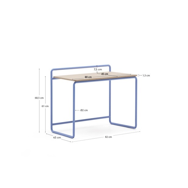 Escritorio Tinn de chapa de fresno y... Escritorio Tinn de chapa de fresno y...