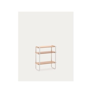 Estantería Tinn de chapa de fresno y estructura de metal...