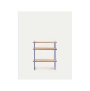 Estantería Tinn de chapa de fresno y estructura de metal...