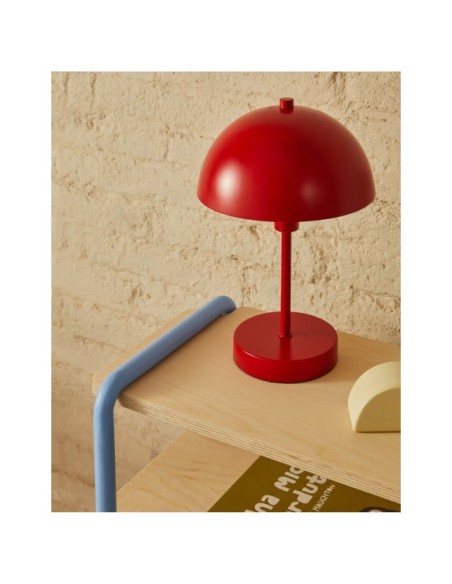 Estantería Tinn de chapa de fresno y estructura de metal azul 70 x 60 cm - Kave Home