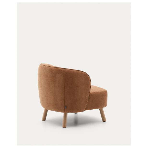 Butaca Ulit de chenilla terracota y... Butaca Ulit de chenilla terracota y...