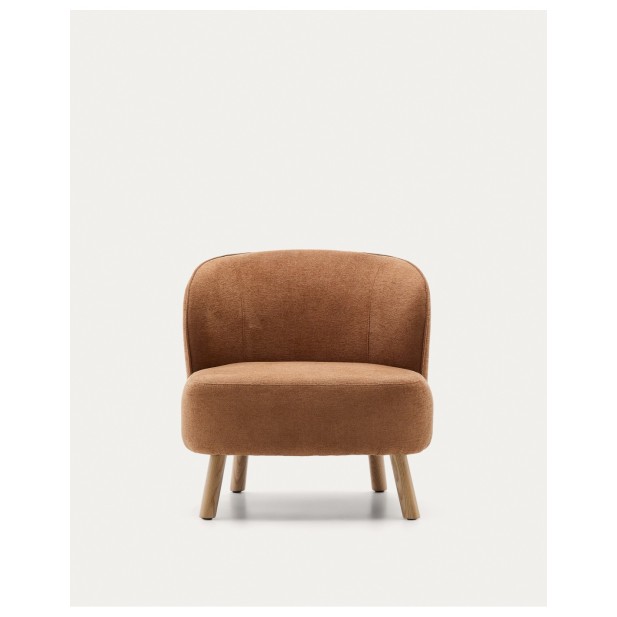 Butaca Ulit de chenilla terracota y... Butaca Ulit de chenilla terracota y...