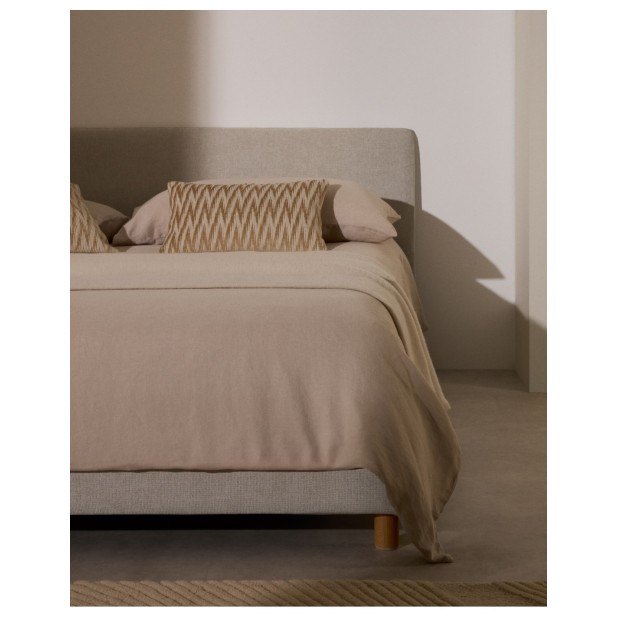 Cama desenfundable Valma de chenilla... Cama desenfundable Valma de chenilla...