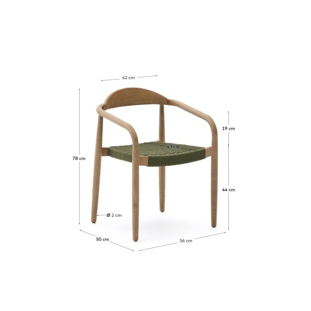 Silla apilable Nina de madera maciza... Silla apilable Nina de madera maciza...