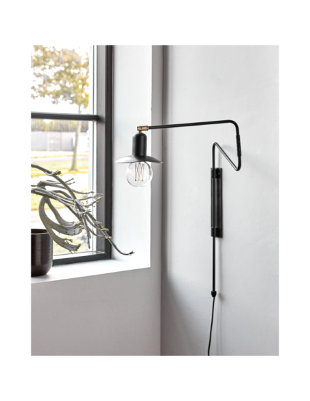 Lámpara de pared, HDSwing, Negro - House Doctor