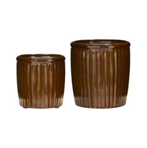 Maceta, HDGroove, Marrón - House Doctor