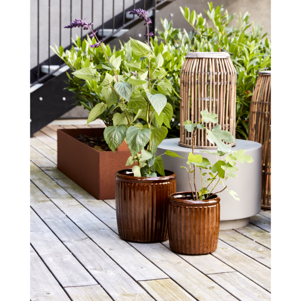 Maceta, HDGroove, Marrón - House Doctor Maceta, HDGroove, Marrón - House Doctor