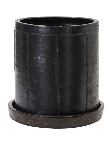 Maceta con plato, HDJulian, Marrón - House Doctor