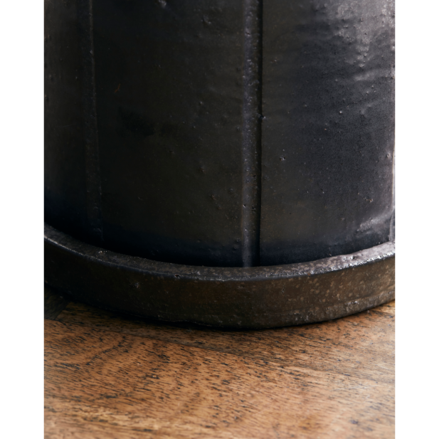 Maceta con plato, HDJulian, Marrón -...