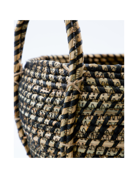 Cestas de almacenaje, HDDistra, Negro / Natural - House Doctor