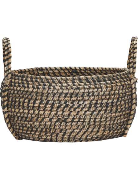 Cestas de almacenaje, HDDistra, Negro / Natural - House Doctor