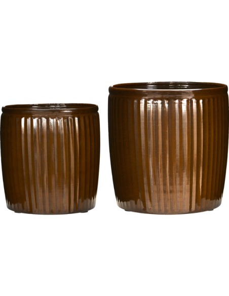 Maceta, HDGroove, Marrón - House Doctor