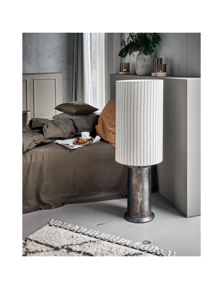 Lámpara de pie, HDRafi base con HDShade, Marrón antiguo / Blanco roto / Negro - House Doctor