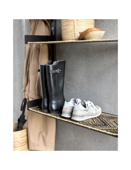 Alfombra, HDMonta, Negro / Natural - House Doctor