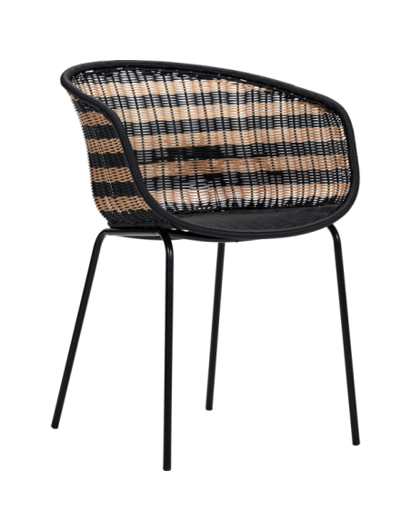 Sillón, HDHapur, Natural / Negro - House Doctor