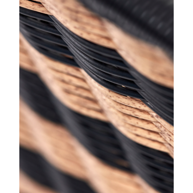 Sillón, HDHapur, Natural / Negro -...