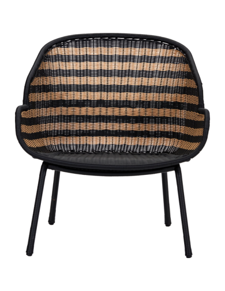 Sillón lounge, HDHapur, Natural / Negro - House Doctor