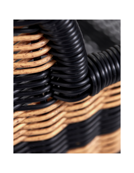 Sillón lounge, HDHapur, Natural / Negro - House Doctor