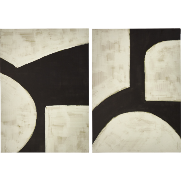 Decoración de pared, HDHape, Negro / Blanco roto - House Doctor