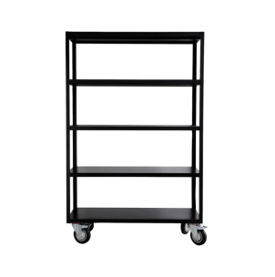 Estantería con ruedas, HDTrolley, Negro mate - House Doctor