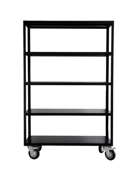 Estantería con ruedas, HDTrolley, Negro mate - House Doctor