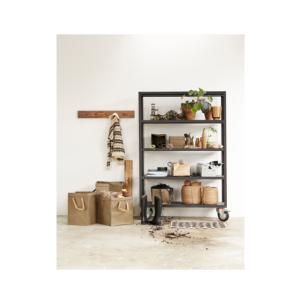 Estantería con ruedas, HDTrolley, Negro mate - House Doctor 2