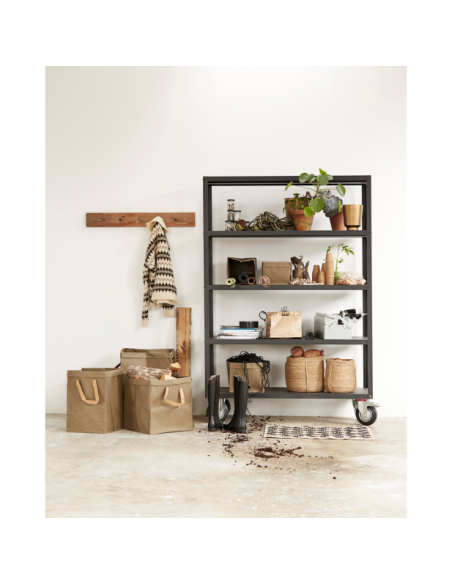 Estantería con ruedas, HDTrolley, Negro mate - House Doctor