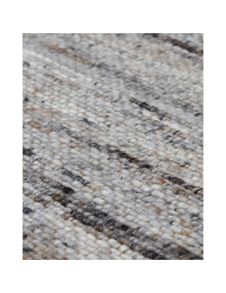 Alfombra HAFI 250x250 cm, Gris / Marrón - House Doctor