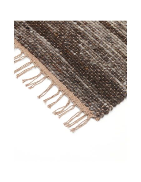 Alfombra HAFI 250x250 cm, Marrón - House Doctor