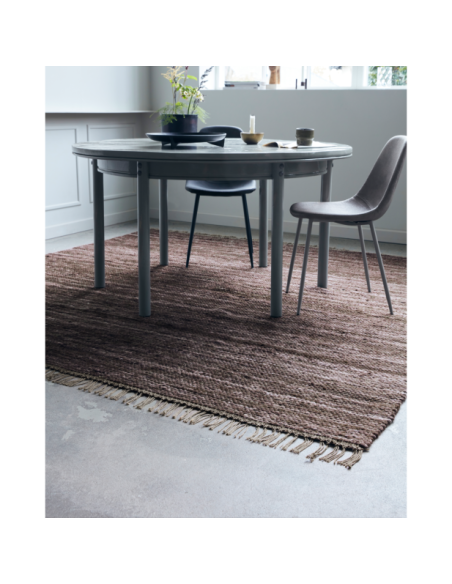 Alfombra HAFI 250x250 cm, Marrón - House Doctor