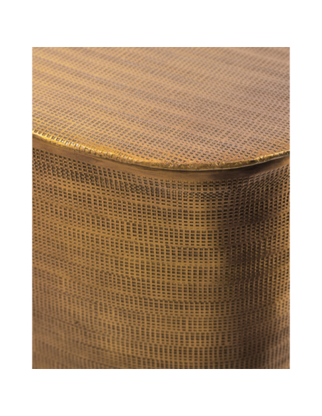 Mesa Auxiliar, HDCajas / con almacenaje, Dorado - House Doctor