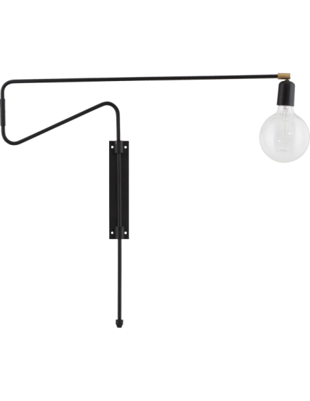 Lámpara de pared, HDSwing, Negro - House Doctor